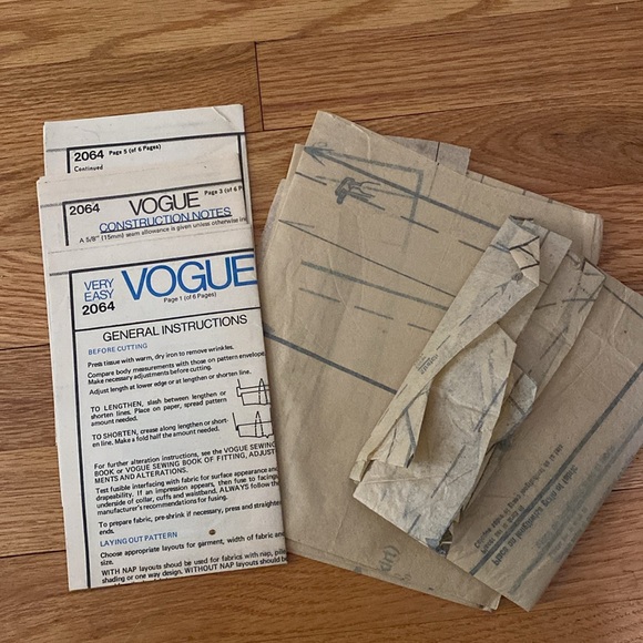 VTG ‘70s Vogue Calvin Klein Patterns Set/2 - Picture 8 of 12